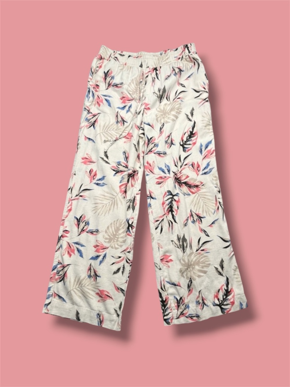 Briggs New York Floral Linen Pants Gift Packed Inseam 30”